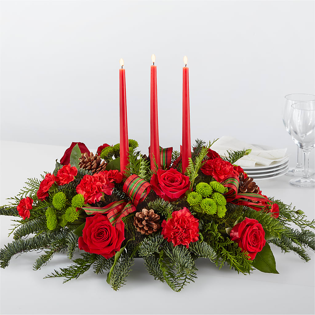 By the Candlelight Centerpiece – Alum Rock Florist, San Jose CA