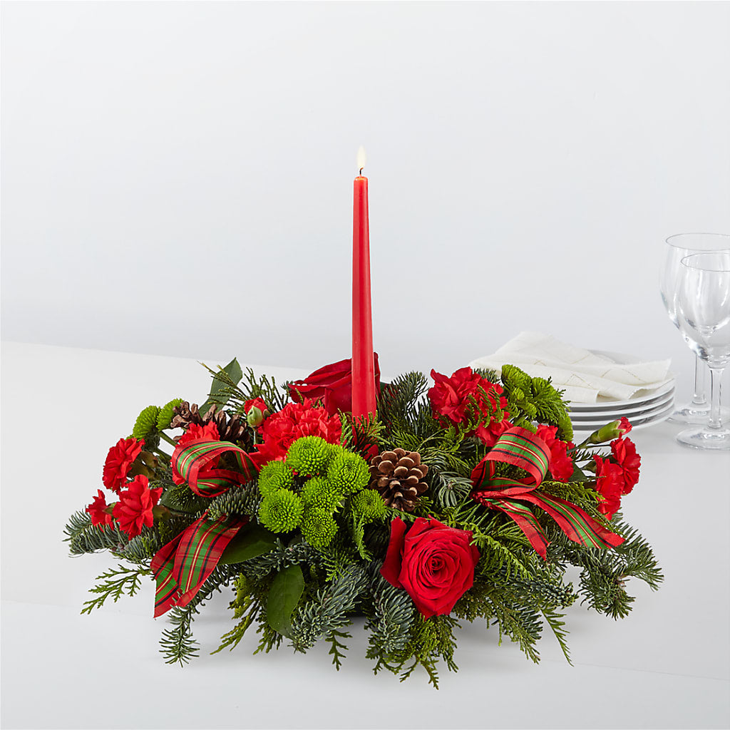 By the Candlelight Centerpiece – Alum Rock Florist, San Jose CA