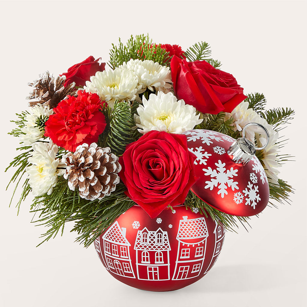 Christmas Village Ornament – Alum Rock Florist, San Jose CA