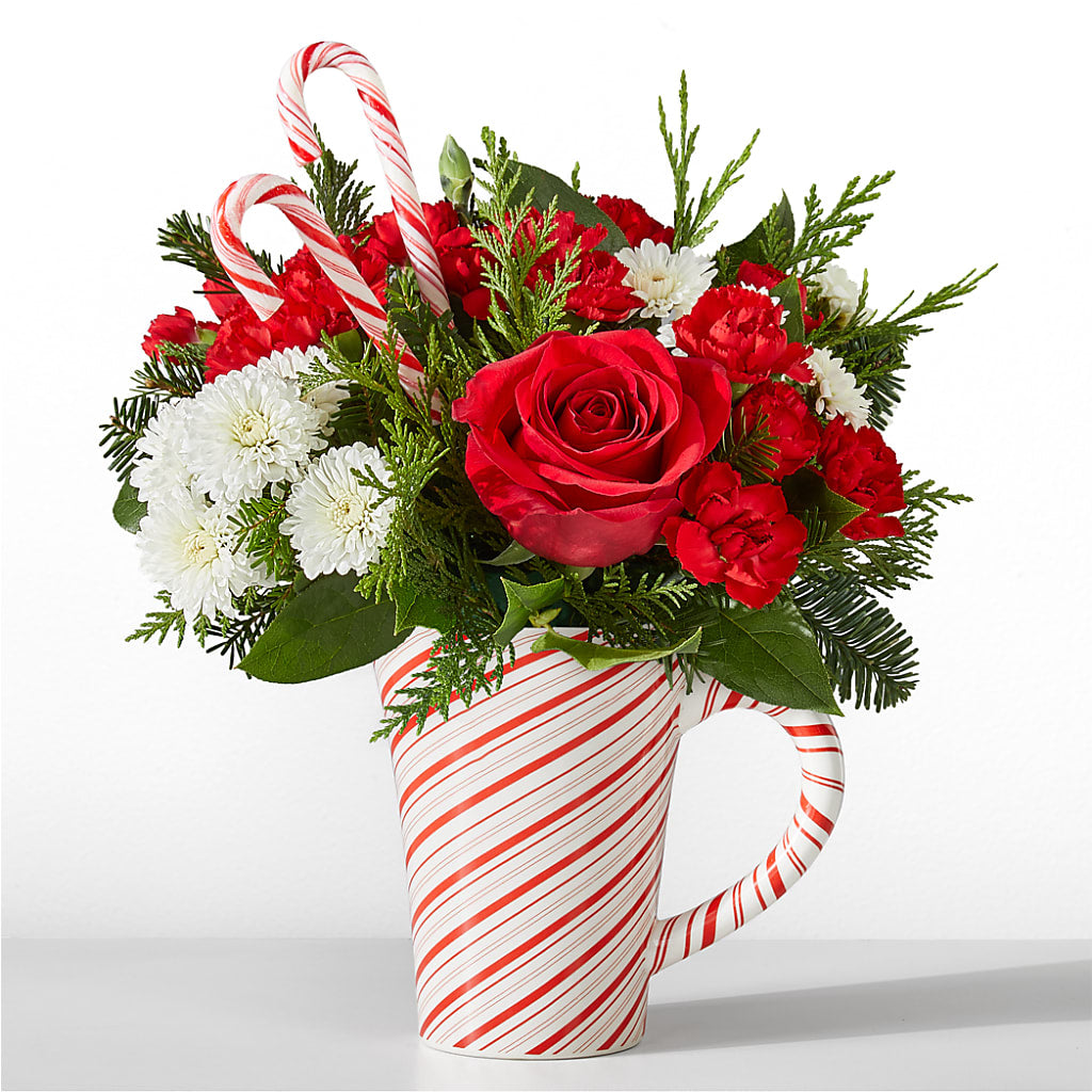 Peppermint Swirl Mug – Alum Rock Florist, San Jose CA