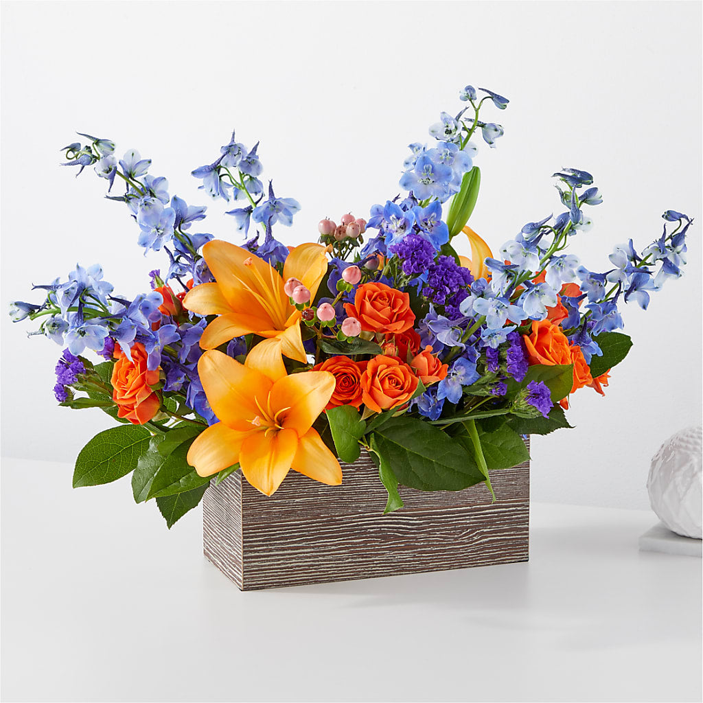 Radiant Citrus Box Bouquet – Alum Rock Florist, San Jose CA