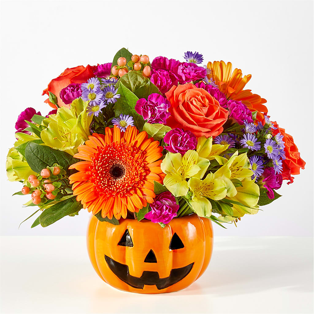 Tricks & Treats Pumpkin – Alum Rock Florist, San Jose CA