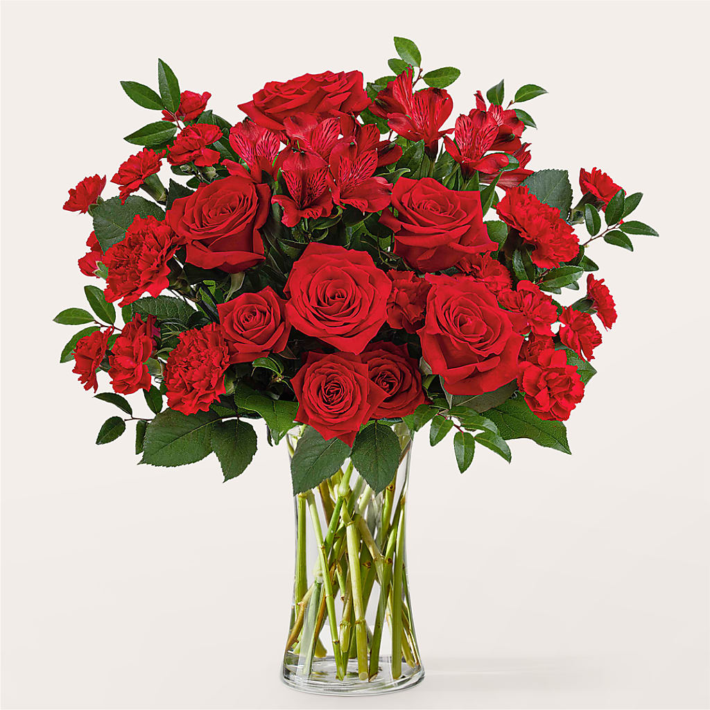 Brilliant Ruby Bouquet – Alum Rock Florist, San Jose CA