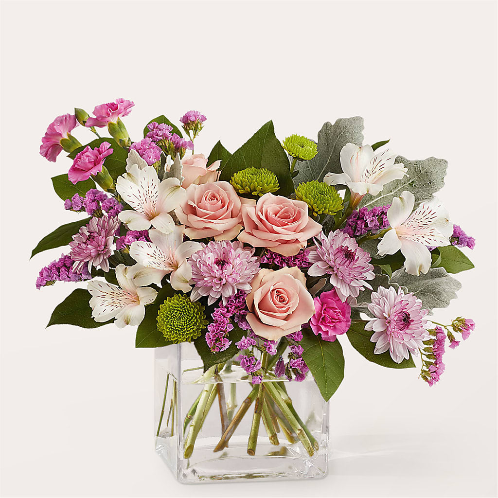 Pink Suede Bouquet – Alum Rock Florist, San Jose CA