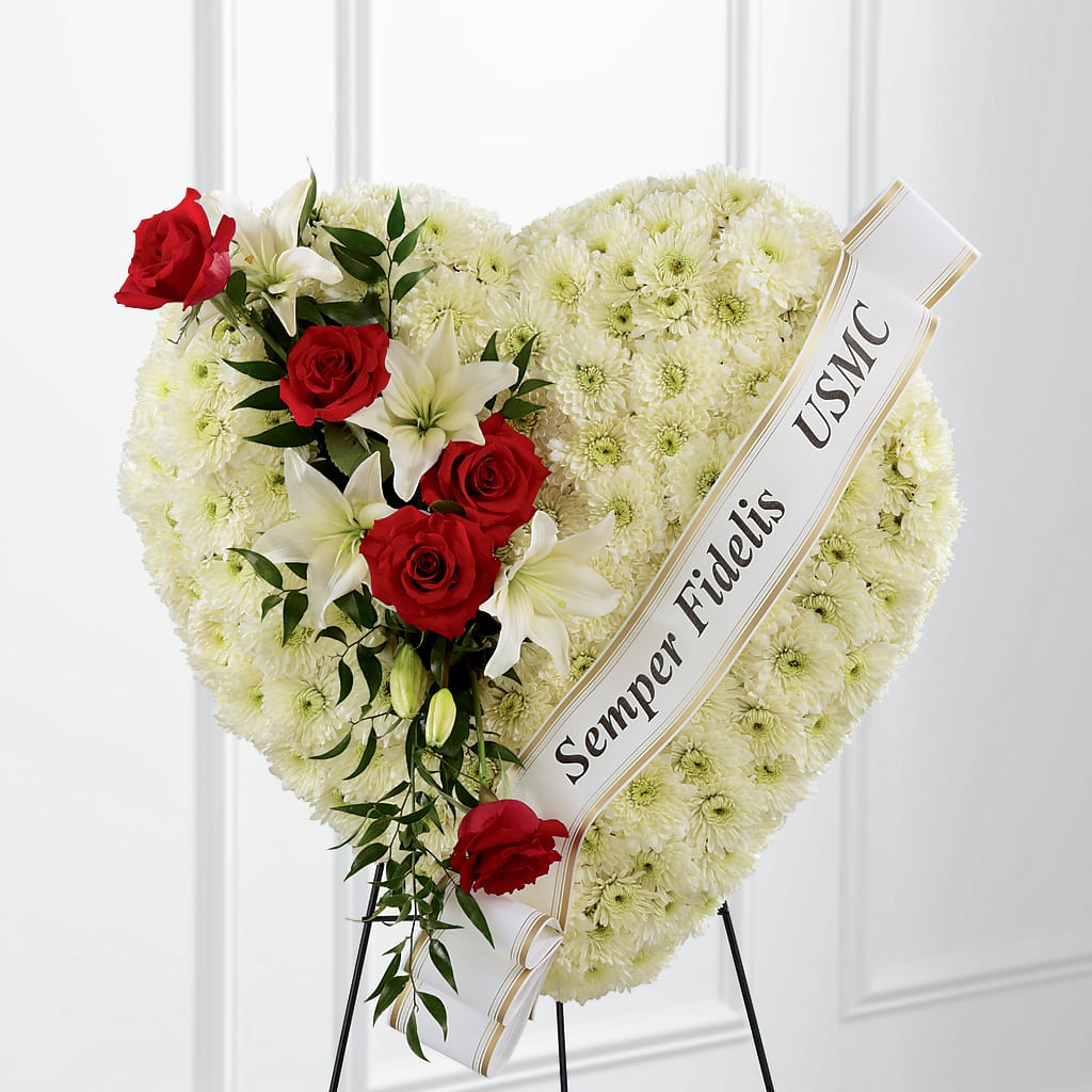 Heartfelt Hero Standing Heart – Alum Rock Florist, San Jose CA