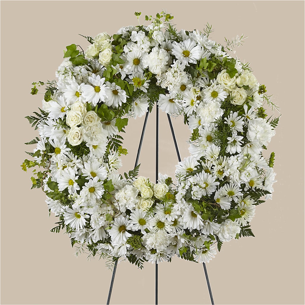 Faithful Wishes Wreath – Alum Rock Florist, San Jose CA
