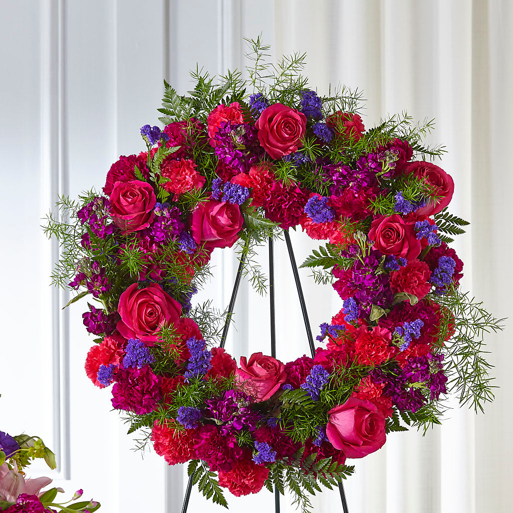 Calming Colors Wreath – Alum Rock Florist, San Jose CA