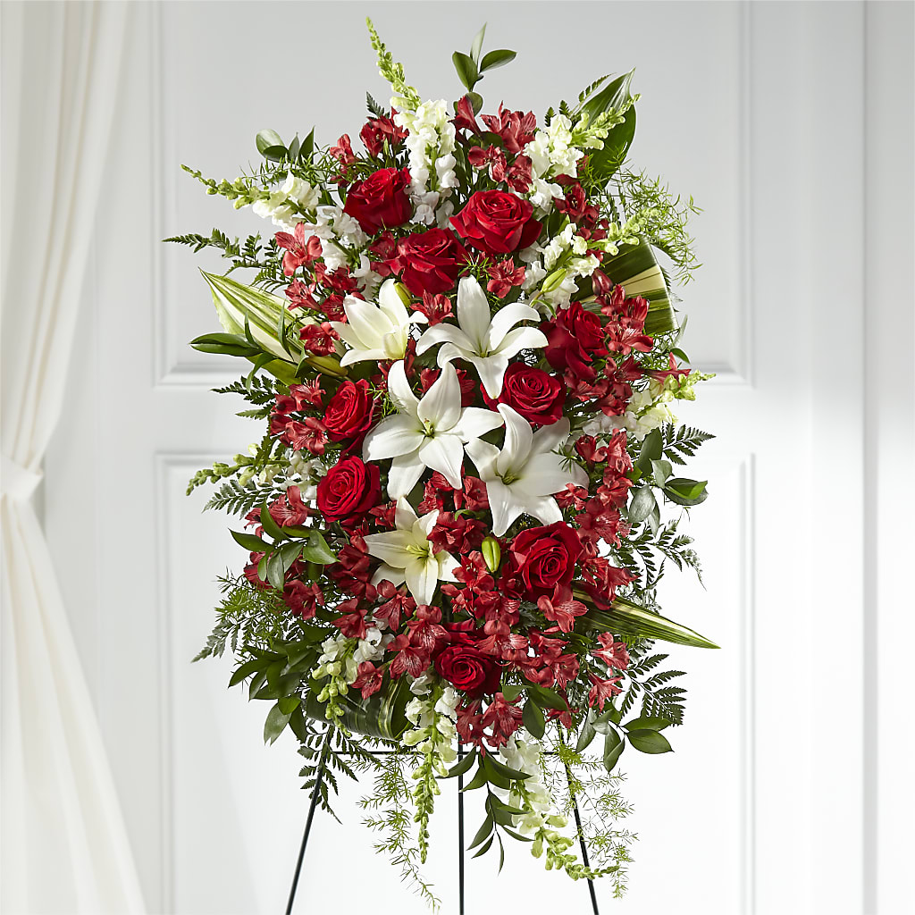 Everlasting Memory Standing Spray – Alum Rock Florist, San Jose CA