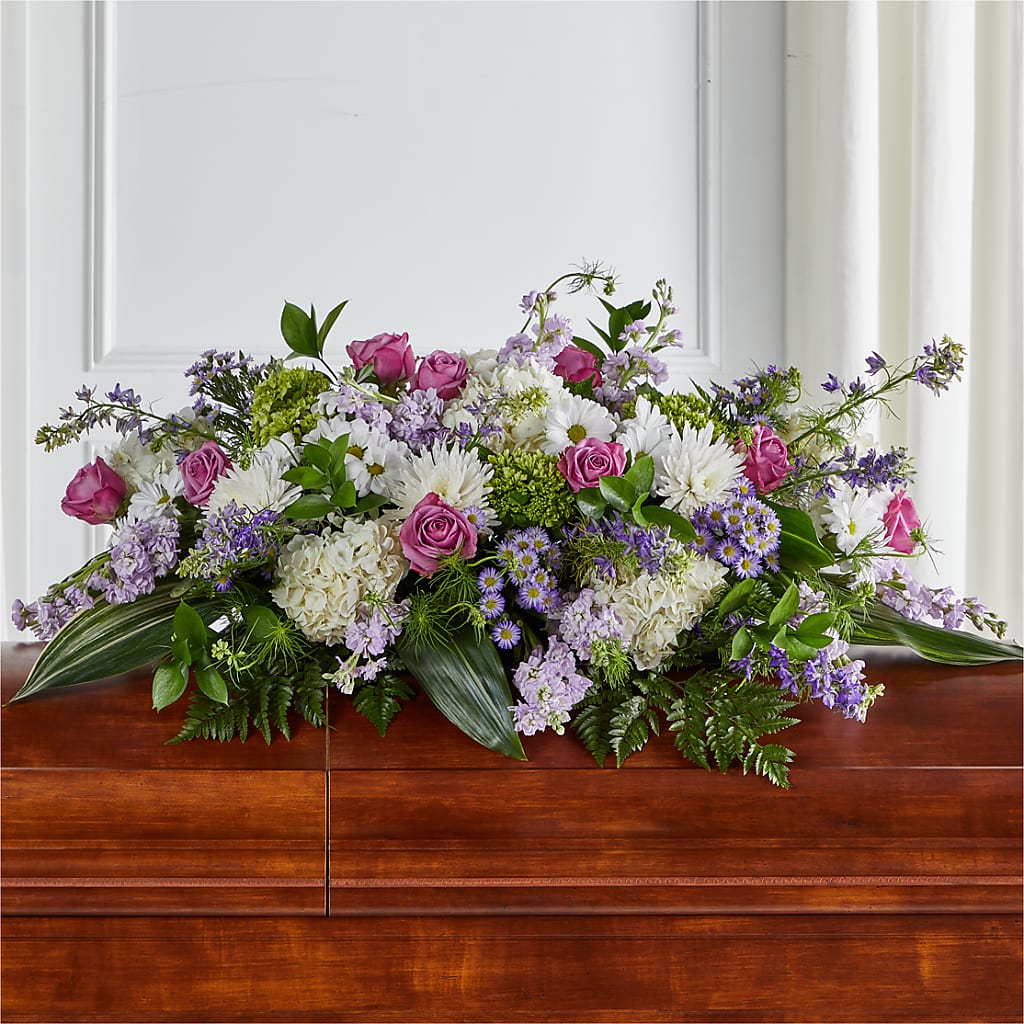 Meadows of Serenity Casket Spray – Alum Rock Florist, San Jose CA