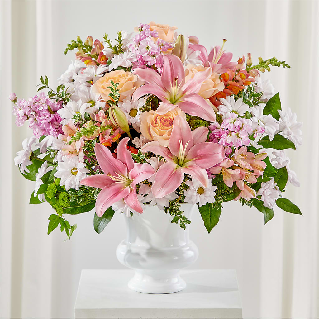 Heartfelt Gesture Urn Arrangement – Alum Rock Florist, San Jose CA
