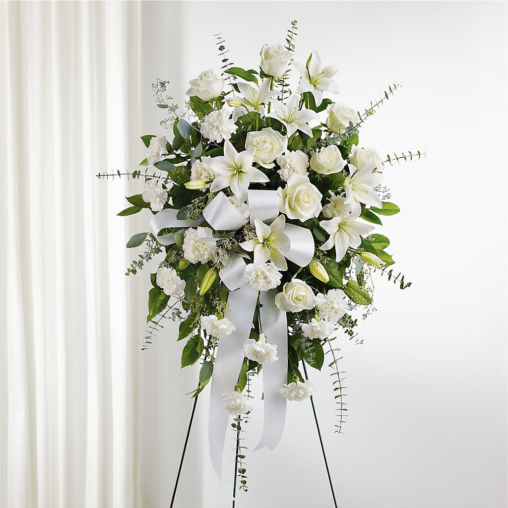 With Care Standing Spray – Alum Rock Florist, San Jose CA