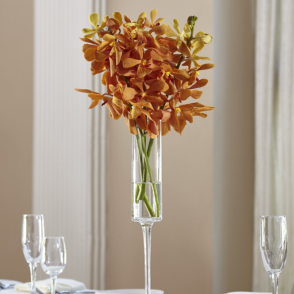 Orange Mokara Bouquet – Alum Rock Florist, San Jose CA