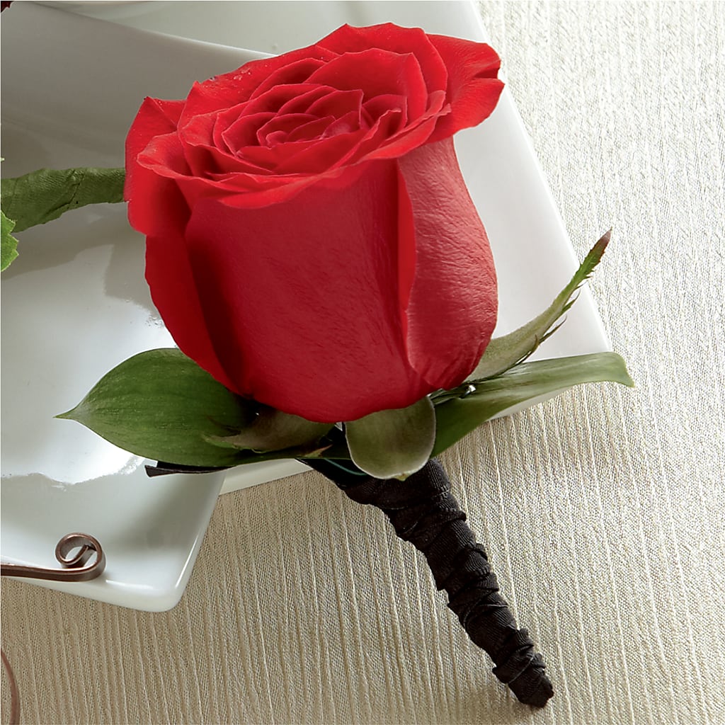 Red Rose Boutonniere – Alum Rock Florist, San Jose CA