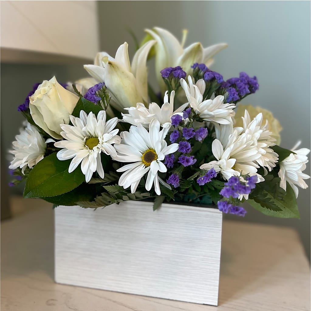 Beyond Blue Box Bouquet –  Alum Rock Florist, San Jose CA