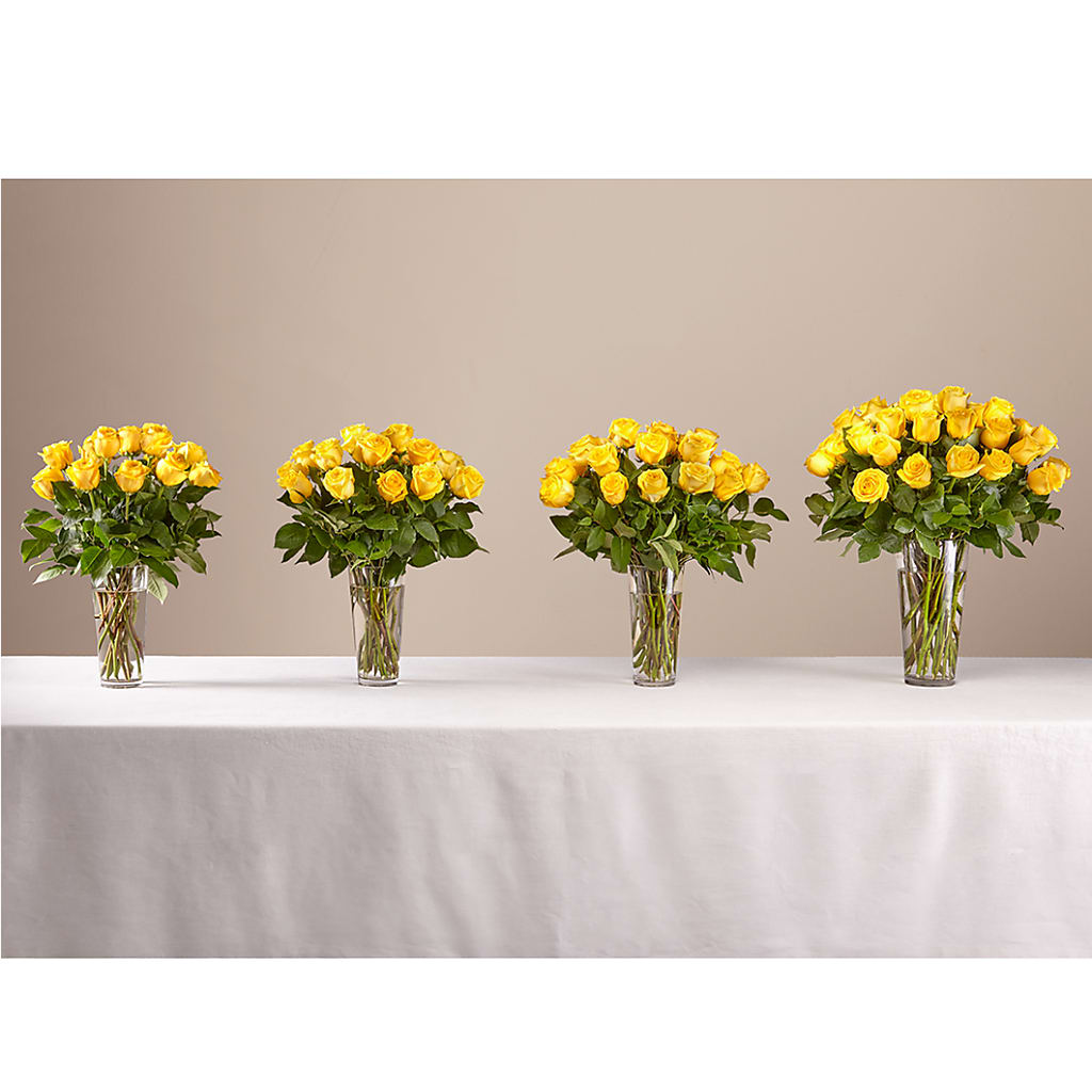 Long Stem Yellow Rose Bouquet –  Alum Rock Florist, San Jose CA