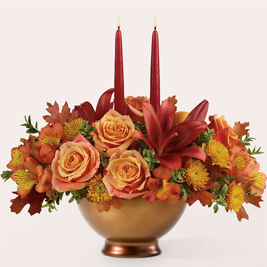 Harvest Table Centerpiece –  Alum Rock Florist, San Jose CA