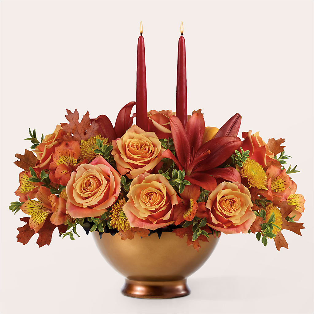 Harvest Table Centerpiece –  Alum Rock Florist, San Jose CA