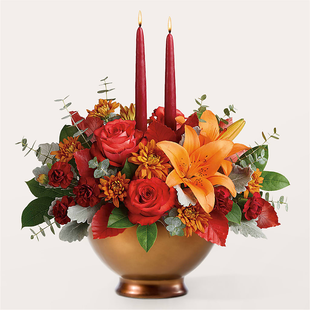 Fruits of Fall Centerpiece –  Alum Rock Florist, San Jose CA