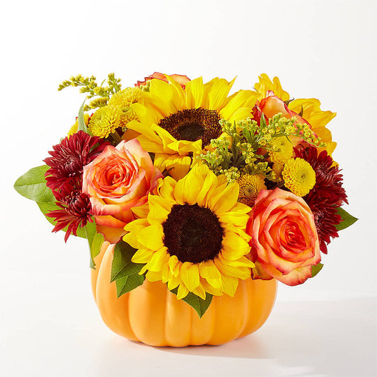 Golden Gourd Pumpkin Bouquet –  Alum Rock Florist, San Jose CA