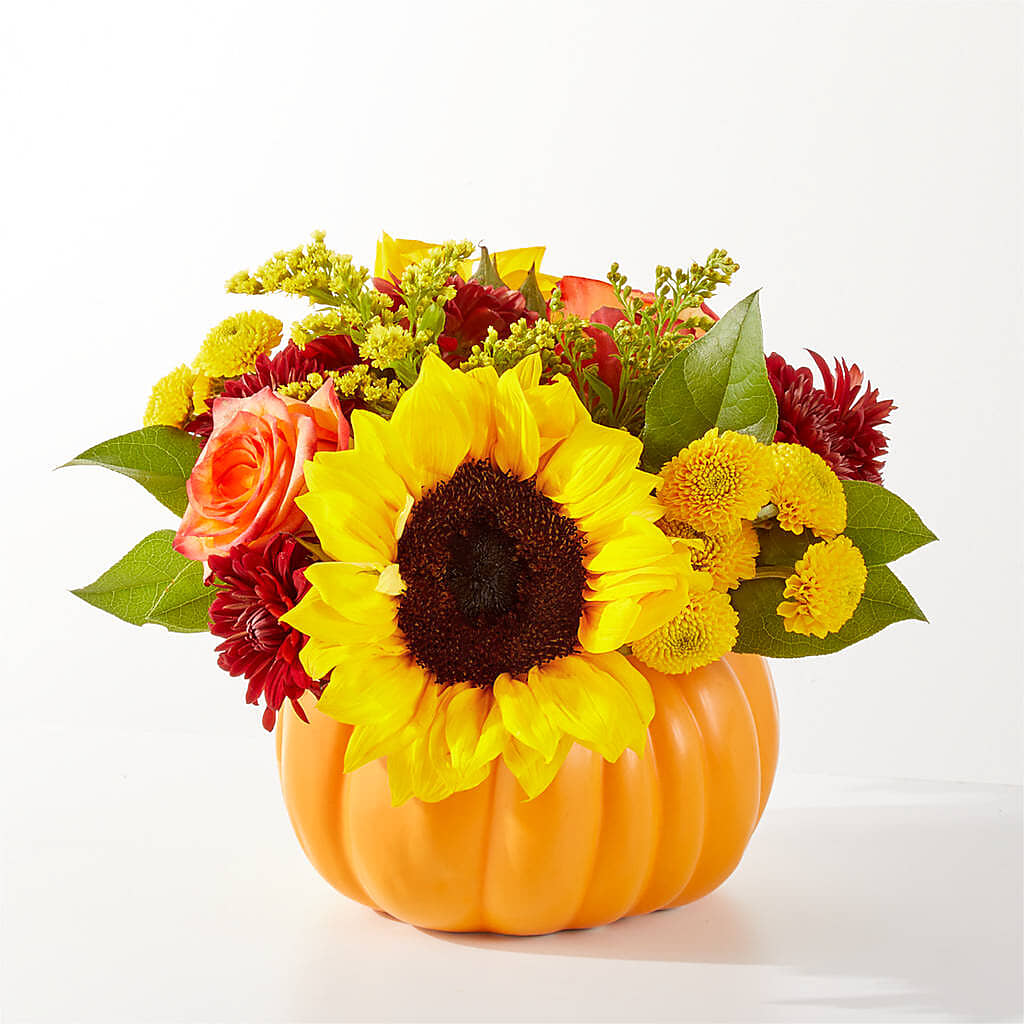Golden Gourd Pumpkin Bouquet –  Alum Rock Florist, San Jose CA