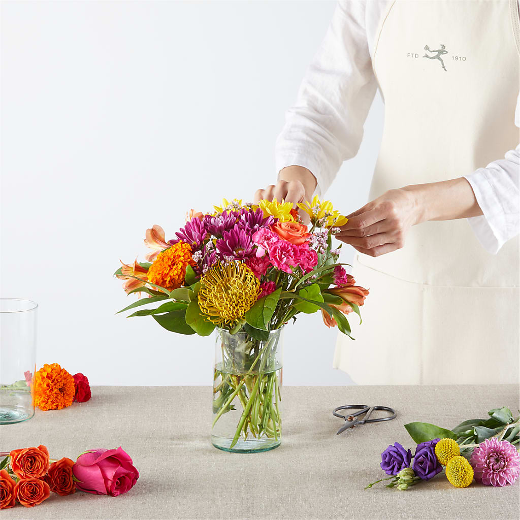 Feast of Color – A Florist Original –  Alum Rock Florist, San Jose CA