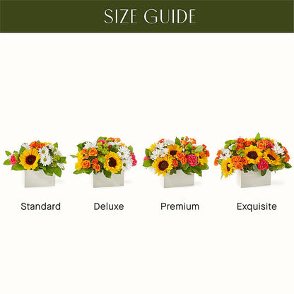 Sun-drenched Blooms Box Bouquet –  Alum Rock Florist, San Jose CA