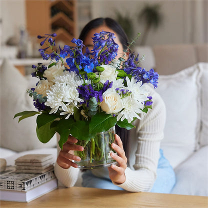 Cerulean Waves Bouquet –  Alum Rock Florist, San Jose CA