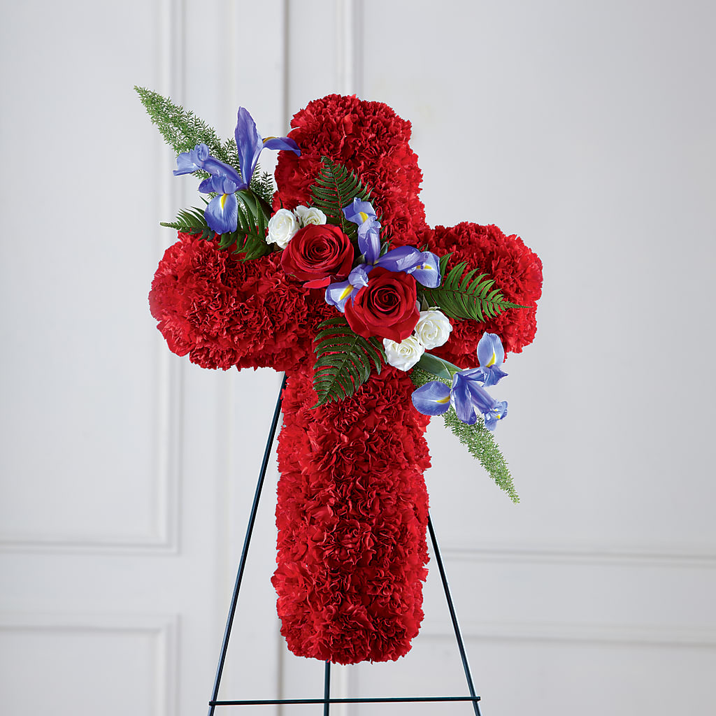 Faithful Hero Floral Cross –  Alum Rock Florist, San Jose CA
