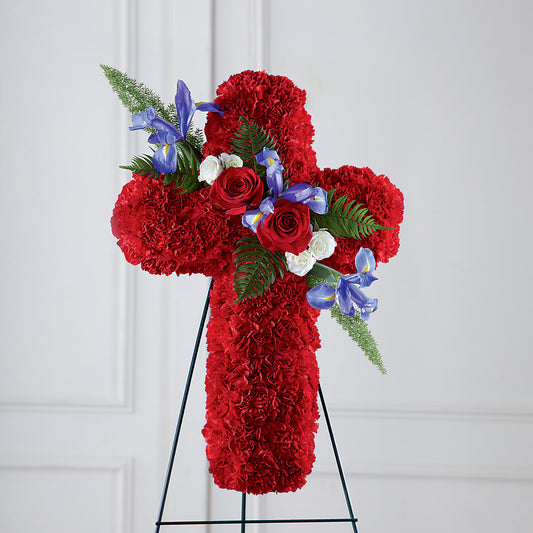 Faithful Hero Floral Cross –  Alum Rock Florist, San Jose CA