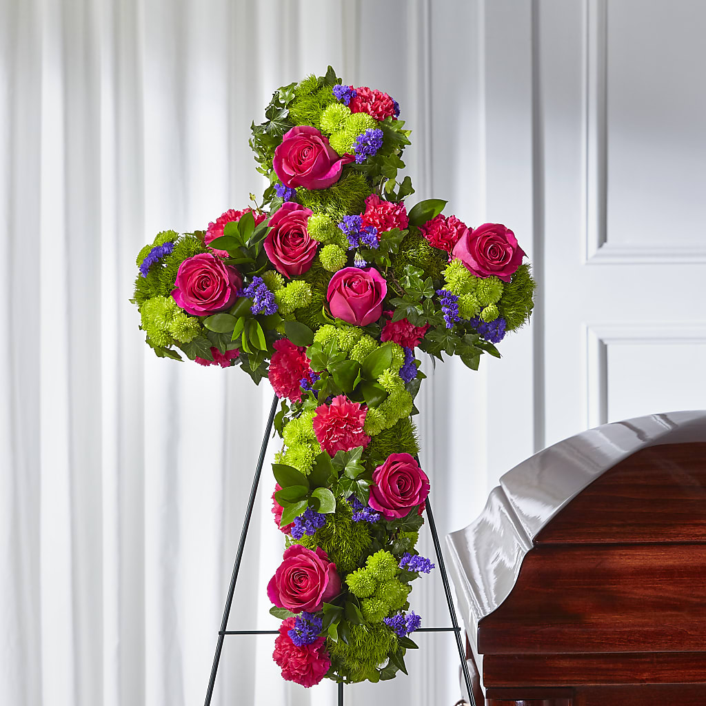 Tribute Rose Floral Cross –  Alum Rock Florist, San Jose CA