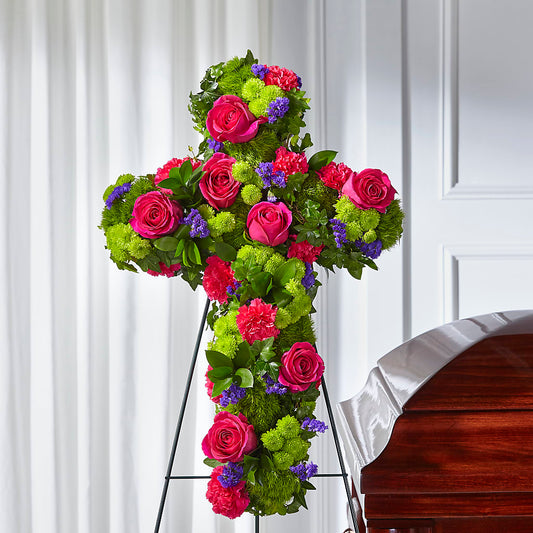 Tribute Rose Floral Cross –  Alum Rock Florist, San Jose CA