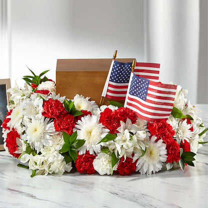 Spirit of Patriotism Cremation Adornment –  Alum Rock Florist, San Jose CA