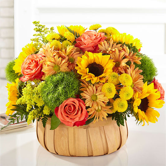 Harvest Sunflower Basket –  Alum Rock Florist, San Jose CA