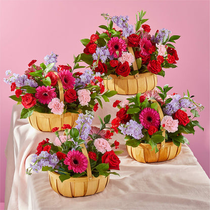 Pink Picnic Basket –  Alum Rock Florist, San Jose CA