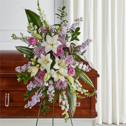 Grateful Hearts Standing Spray –  Alum Rock Florist, San Jose CA