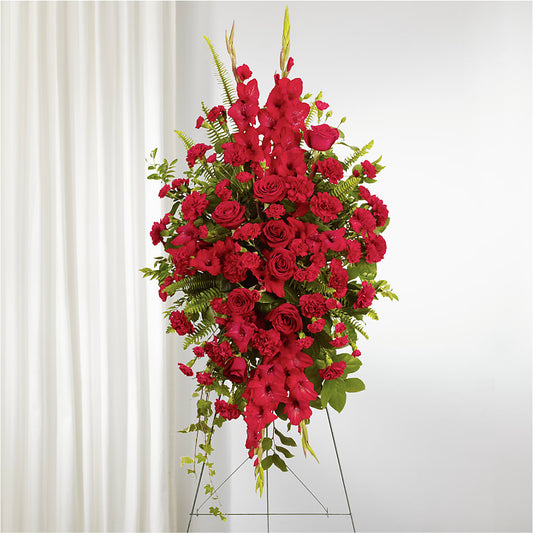 From the Heart Standing Spray –  Alum Rock Florist, San Jose CA