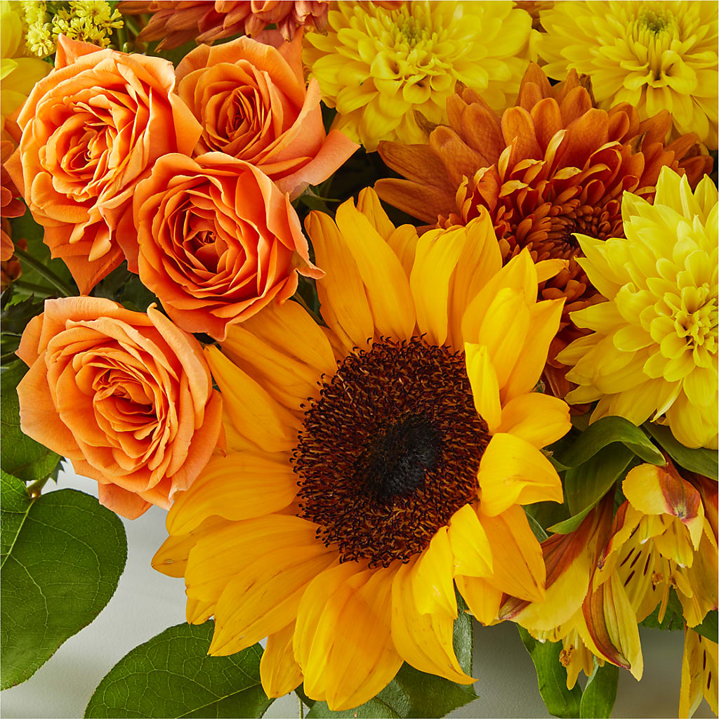 Autumn Harmony Centerpiece –  Alum Rock Florist, San Jose CA