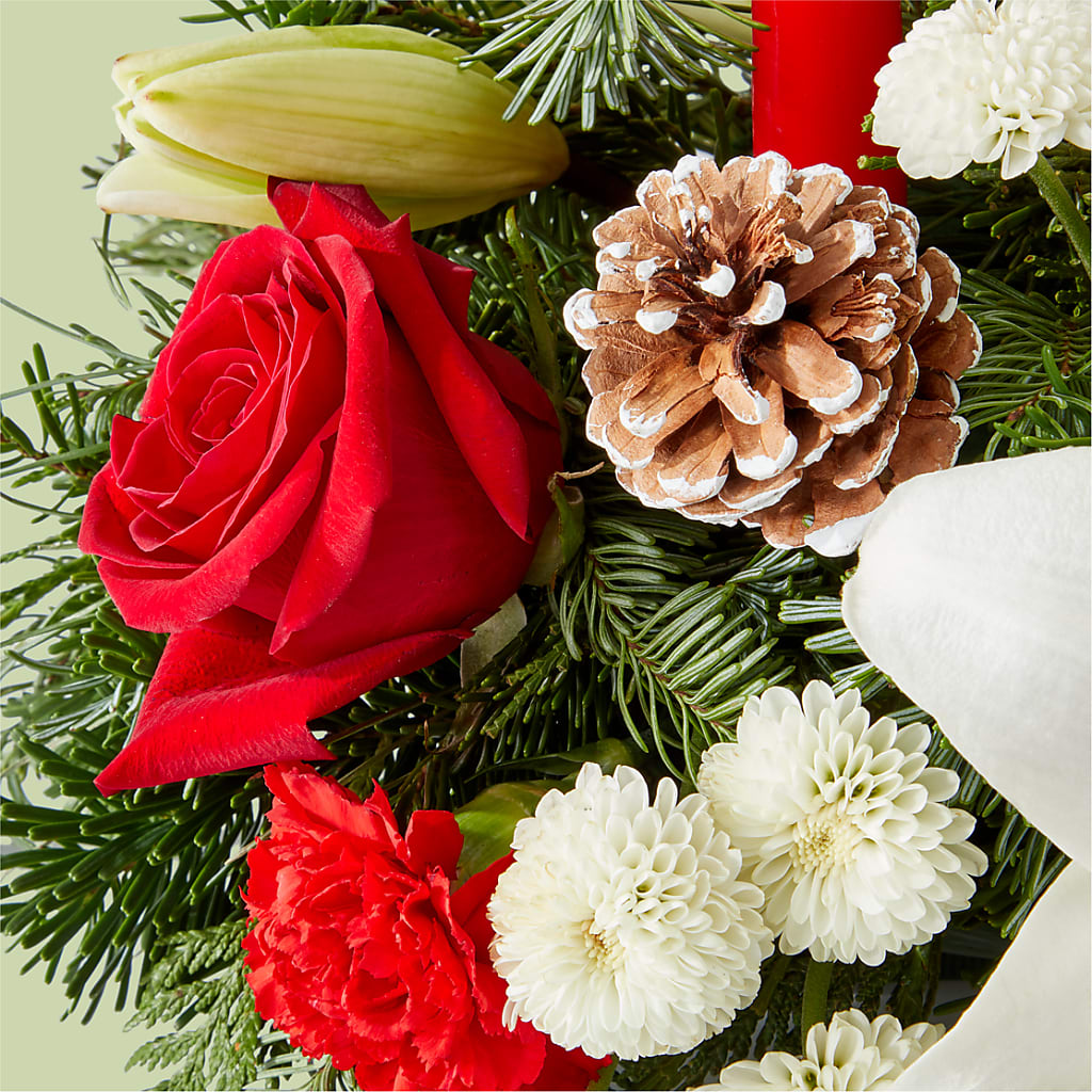 Seasonal Festivities Centerpiece –  Alum Rock Florist, San Jose CA
