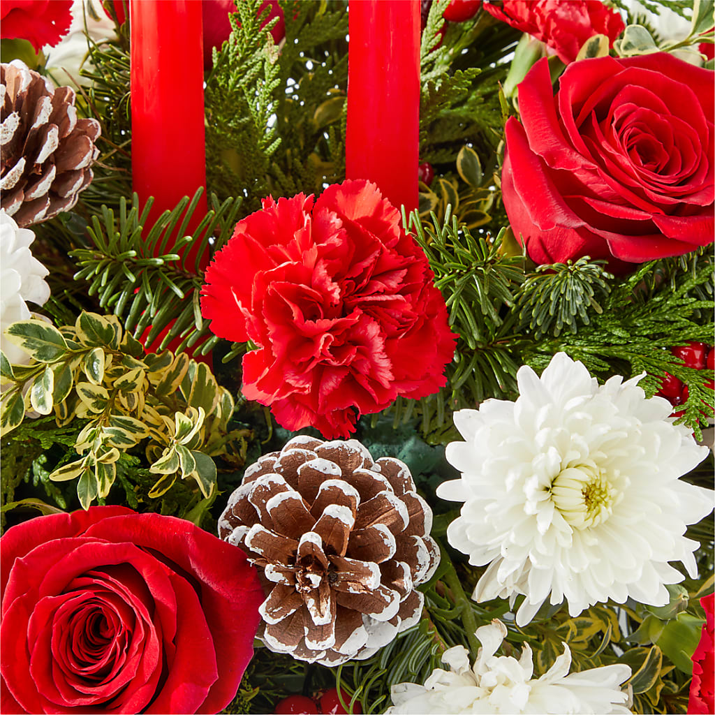 Holiday Soiree Centerpiece –  Alum Rock Florist, San Jose CA
