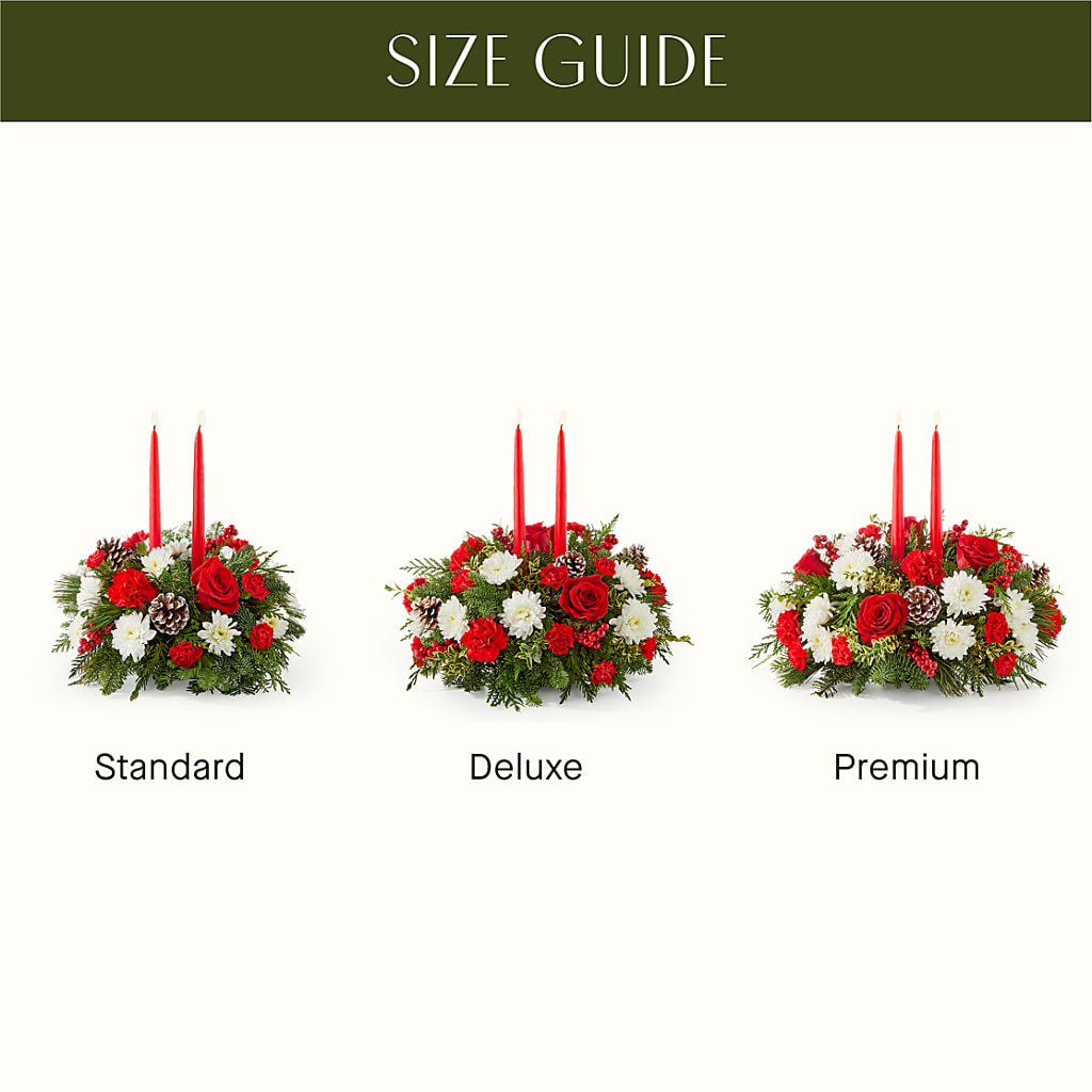 Holiday Soiree Centerpiece –  Alum Rock Florist, San Jose CA