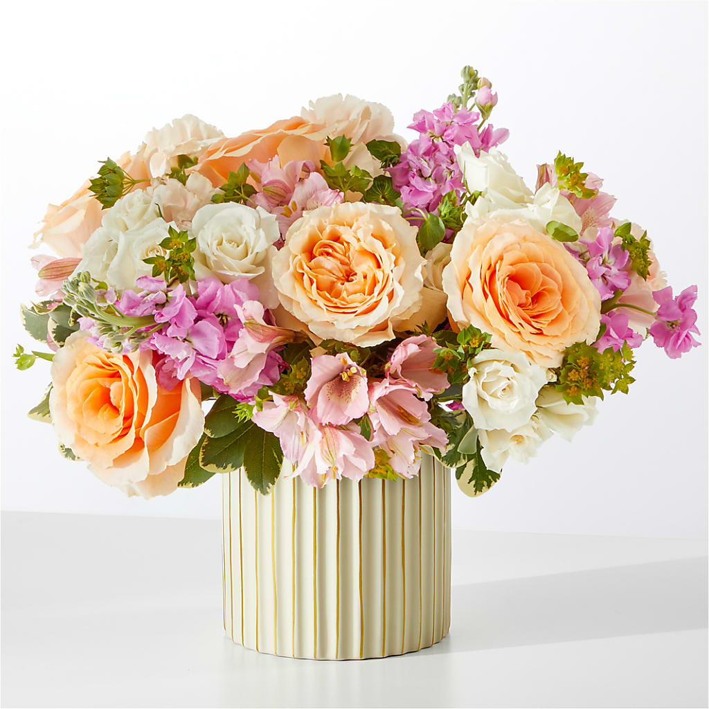 Paradise Bouquet with Ivory Vase –  Alum Rock Florist, San Jose CA