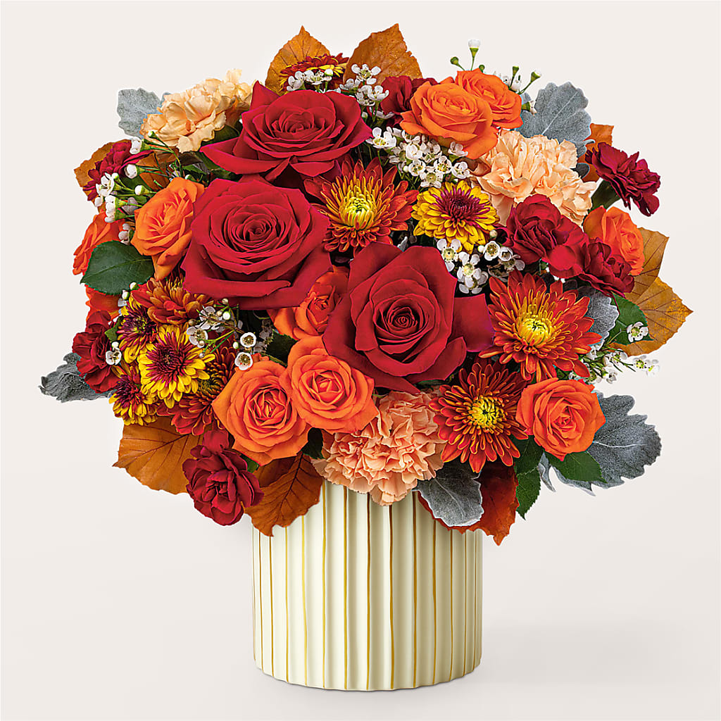 Merlot Bouquet with Ivory Vase –  Alum Rock Florist, San Jose CA