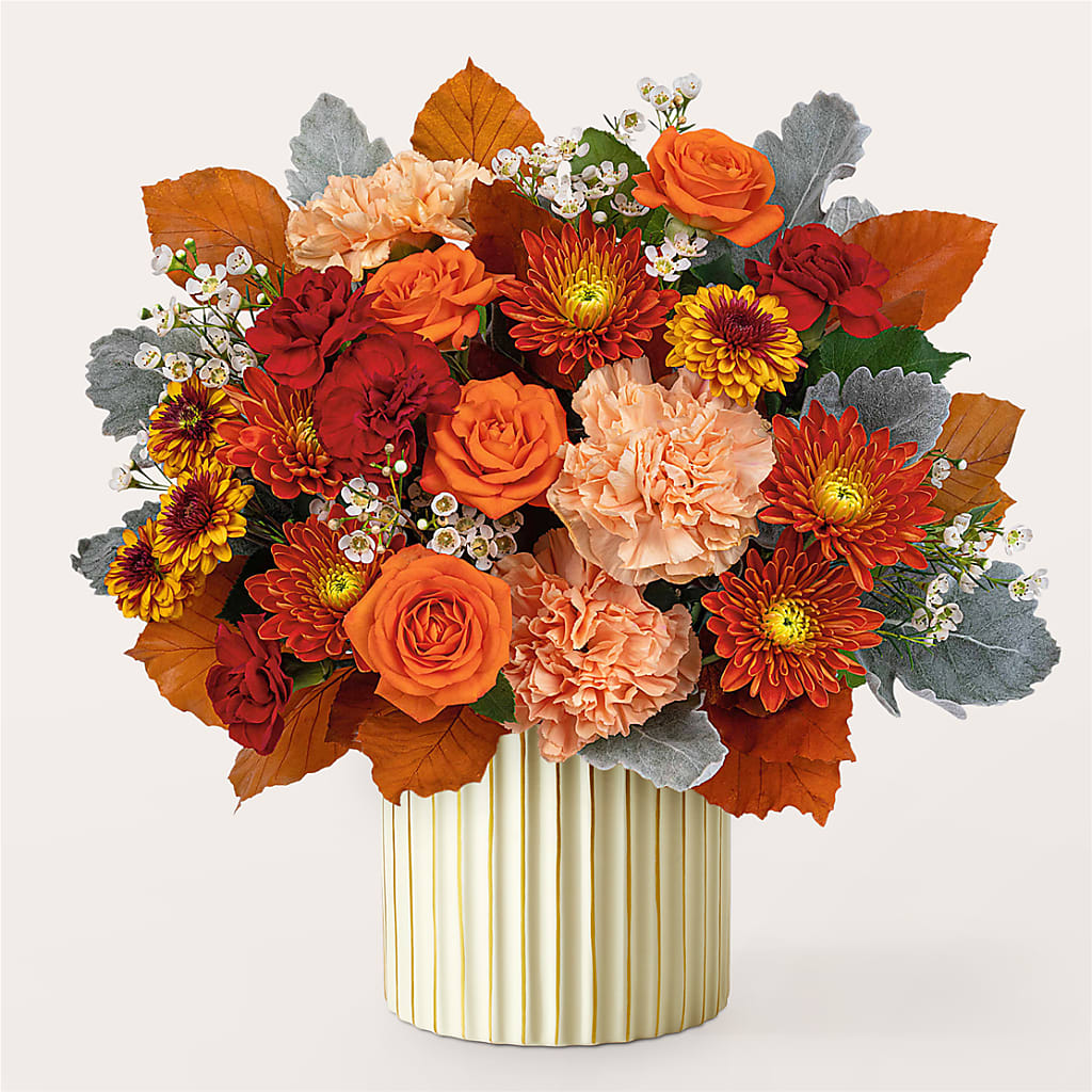 Merlot Bouquet with Ivory Vase –  Alum Rock Florist, San Jose CA