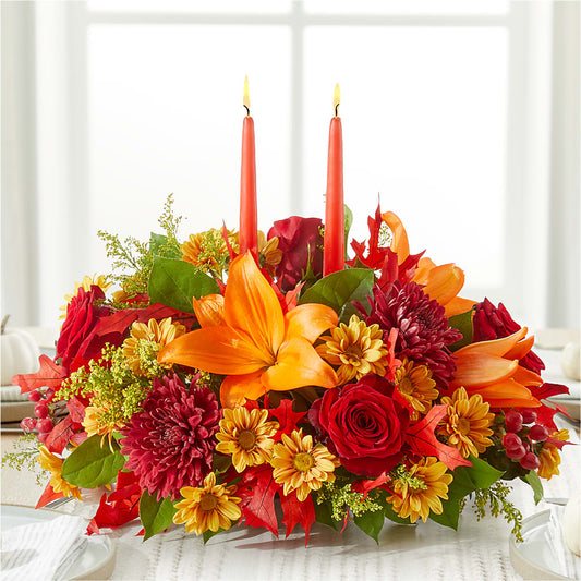 Autumn's Embrace Centerpiece –  Alum Rock Florist, San Jose CA