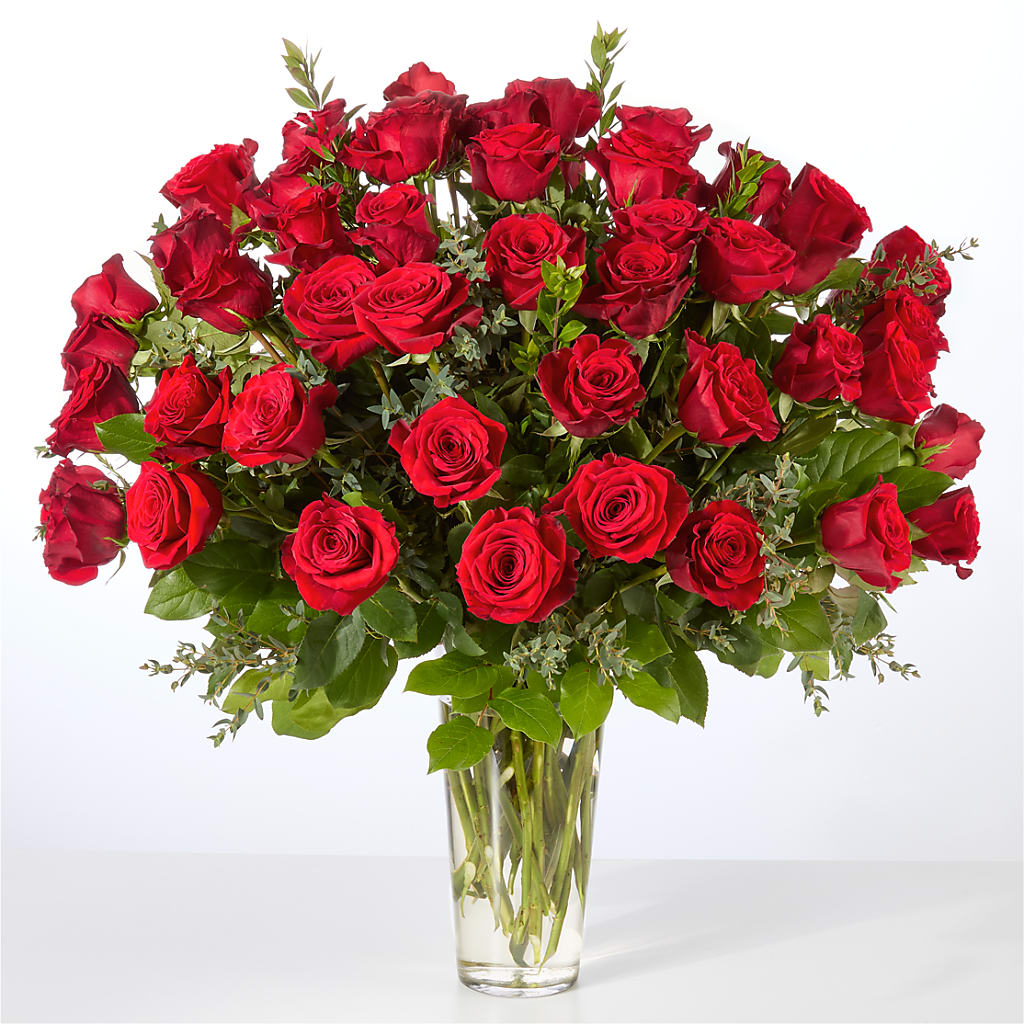 Forever Yours Fifty Stem Red Rose Bouquet –  Alum Rock Florist, San Jose CA