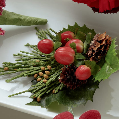 Red Berry Boutonniere –  Alum Rock Florist, San Jose CA